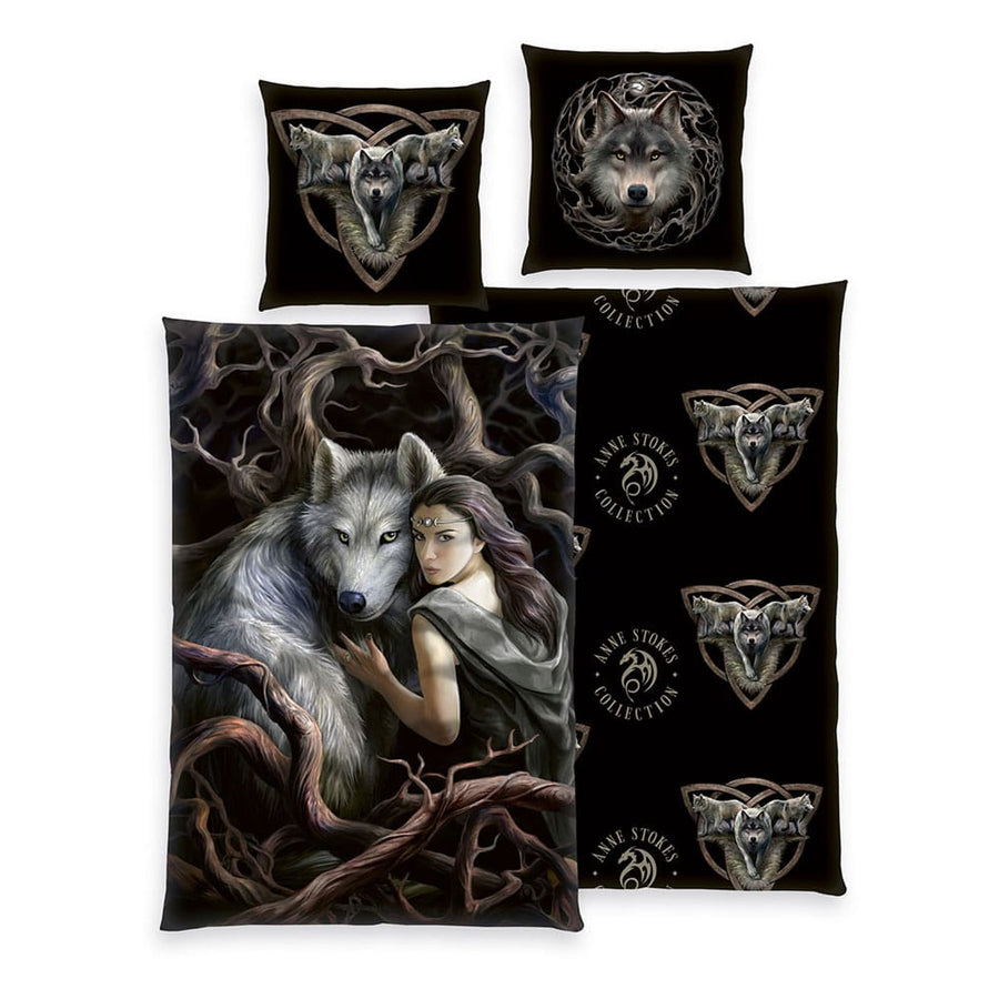 Anne Stokes bed linen Wolfs 135 x 200 cm