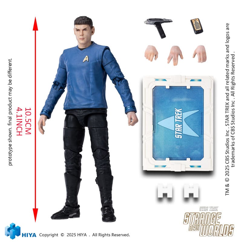 Star Trek Strange New Worlds Exquisite Mini Series  Actionfigur 1/18 Spock 11 cm