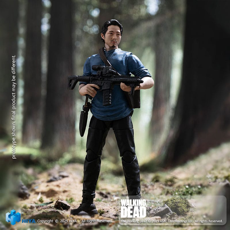 The Walking Dead Exquisite Mini Series  Actionfigur 1/18 Glenn 11 cm