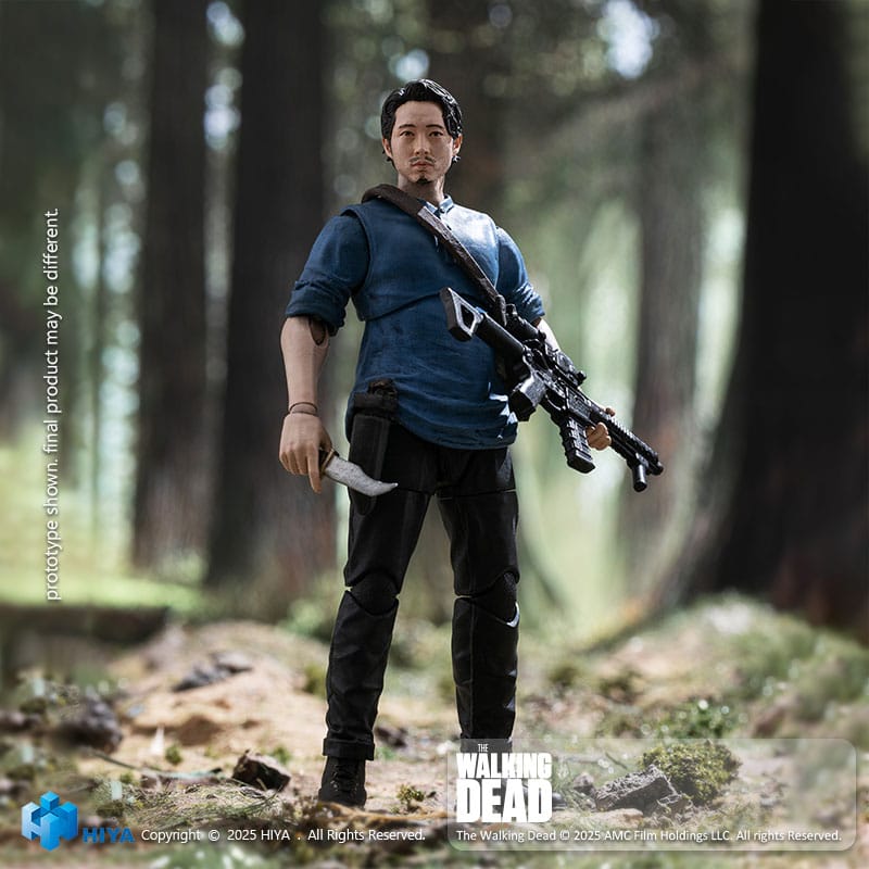 The Walking Dead Exquisite Mini Series  Actionfigur 1/18 Glenn 11 cm