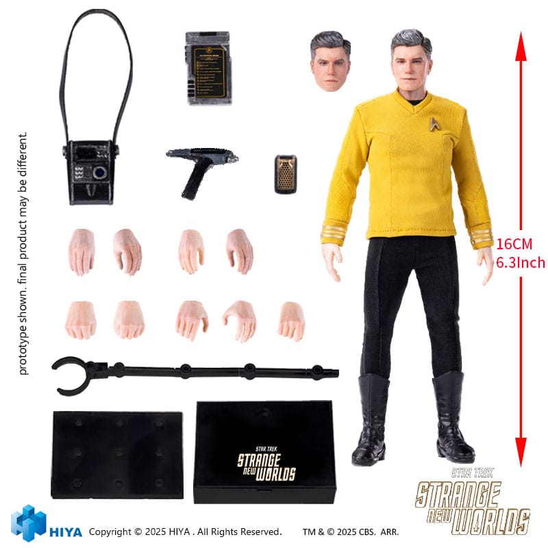 Star Trek Strange New Worlds Exquisite Super Series  Actionfigur 1/12 Pike 16 cm