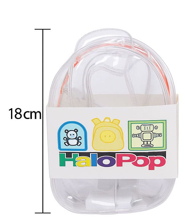 HaloPop Crystal Clear Display Bag LED Glow Lighting (Pink) 18 cm Assortment (6)