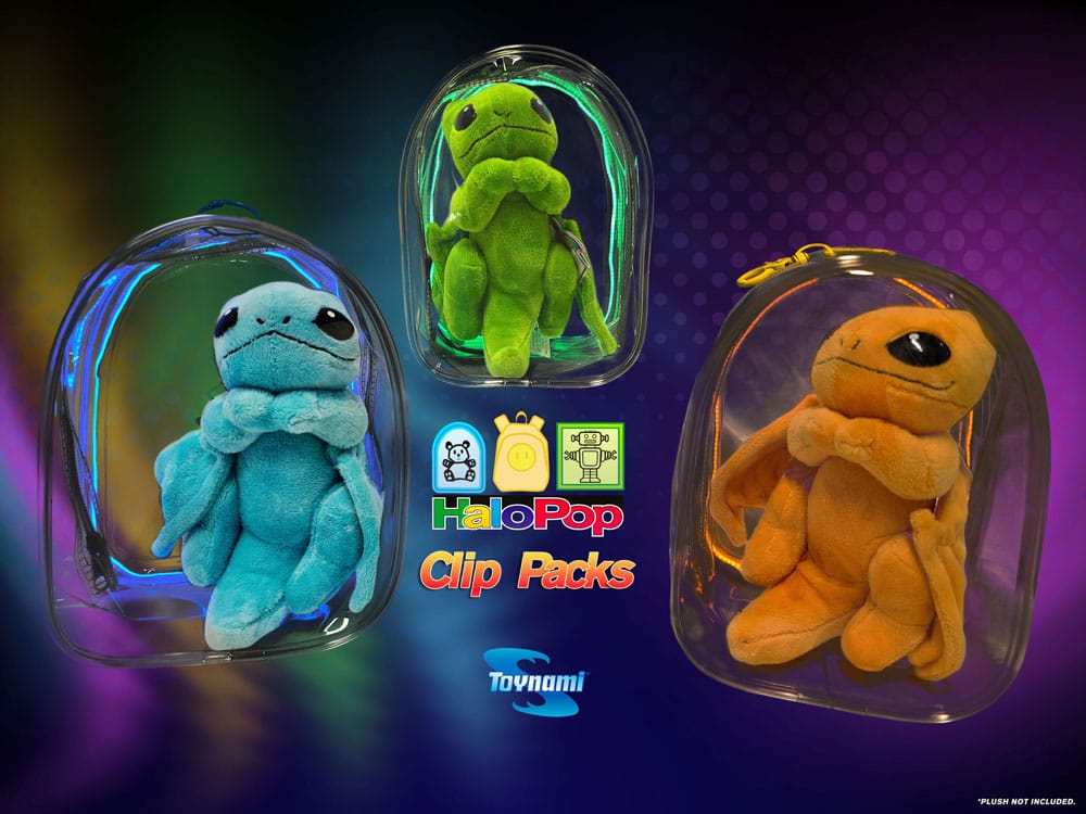 HaloPop Crystal Clear Display Bag LED Glow Lighting (Pink) 18 cm Assortment (6)