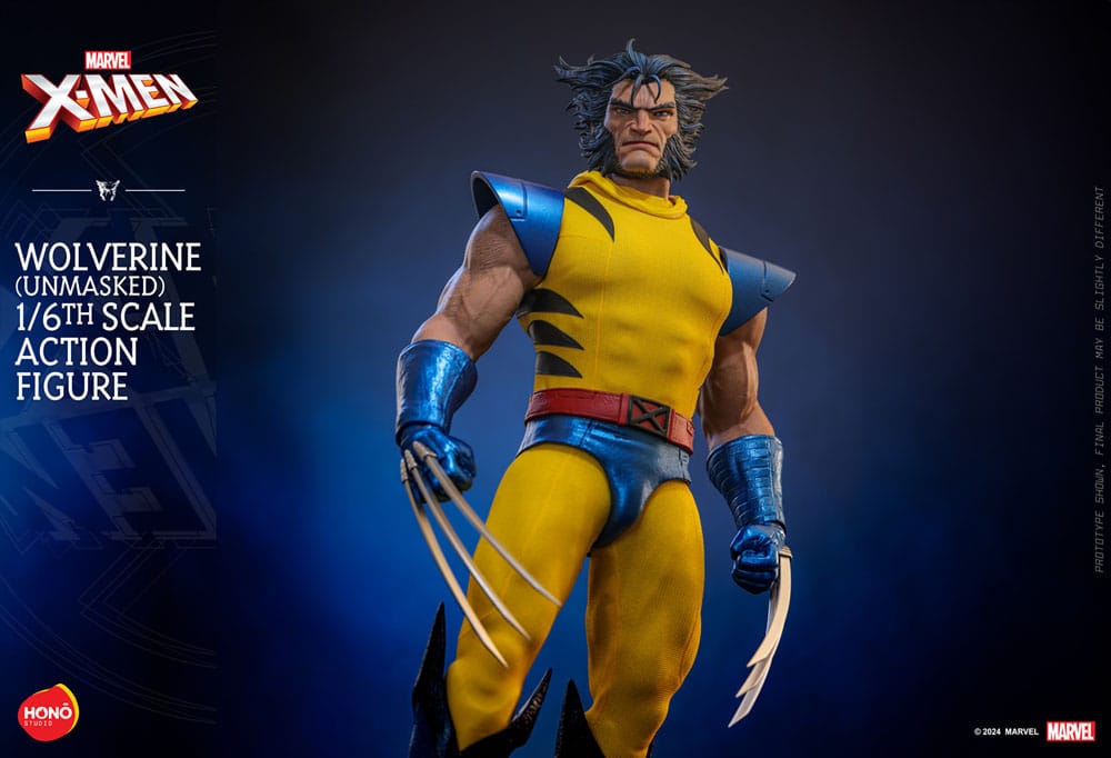 Marvel X-Men Action Figure 1/6 Wolverine (Unmasked) 28 cm
