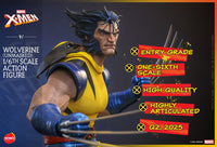 Marvel X-Men Action Figure 1/6 Wolverine (Unmasked) 28 cm