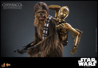 Star Wars - Episode V Movie Masterpiece Action Figure 1/6 - Chewbacca with Disassembled C-3PO