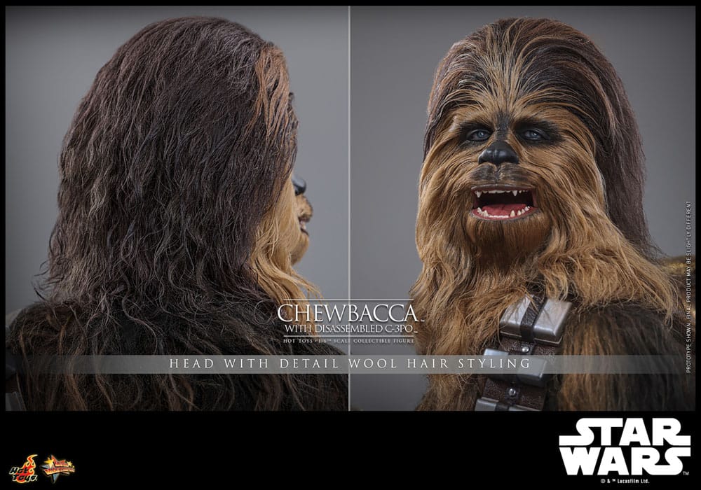 Star Wars - Episode V Movie Masterpiece Action Figure 1/6 - Chewbacca with Disassembled C-3PO