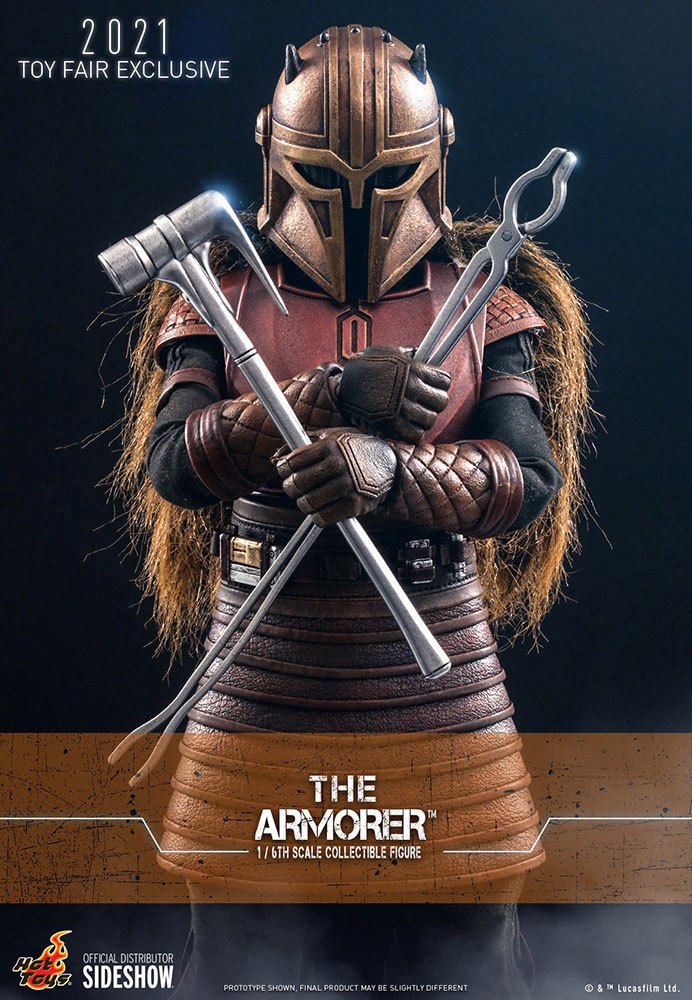 Removed from HEO - Star Wars The Mandalorian Action Figure 1/6 The Armorer 2021 Toy Fair Exclusive 29 cm