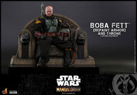 Star Wars - The Mandalorian Action Figure 1/6 - Boba Fett (Repaint Armor) and Throne