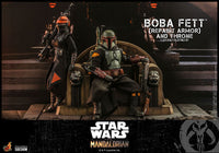 Star Wars - The Mandalorian Action Figure 1/6 - Boba Fett (Repaint Armor) and Throne