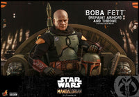 Star Wars - The Mandalorian Action Figure 1/6 - Boba Fett (Repaint Armor) and Throne