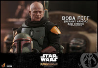 Star Wars - The Mandalorian Action Figure 1/6 - Boba Fett (Repaint Armor) and Throne