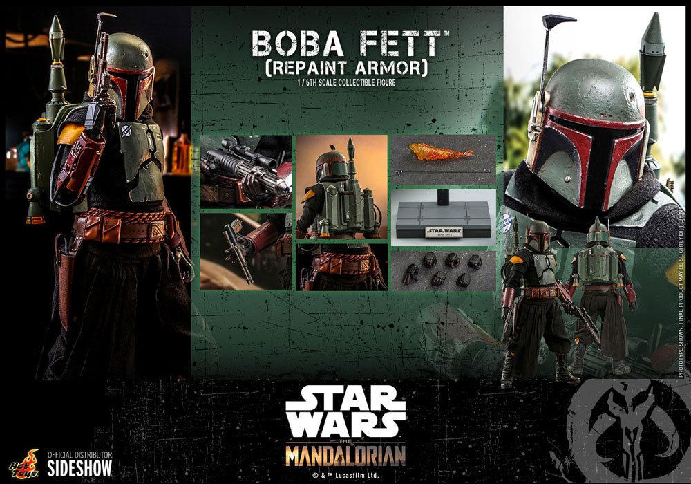 Star Wars - The Mandalorian Action Figure 1/6 - Boba Fett (Repaint Armor)