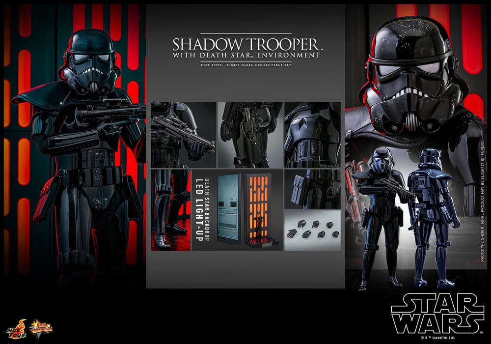 Star Wars - Movie Masterpiece Action Figure 1/6 - Shadow Trooper with Death Star Environment