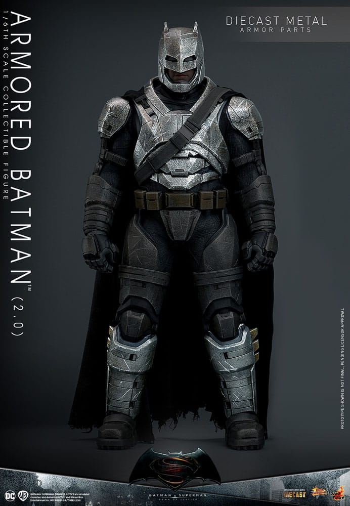 DC Comics - Batman v Superman: Dawn of Justice Movie Masterpiece Action Figure 1/6 - Armored Batman 2.0