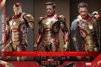 Iron Man 3 Movie Masterpiece Diecast Action Figure 1/6 Iron Man Mark XLII (2.0) Deluxe 32 cm