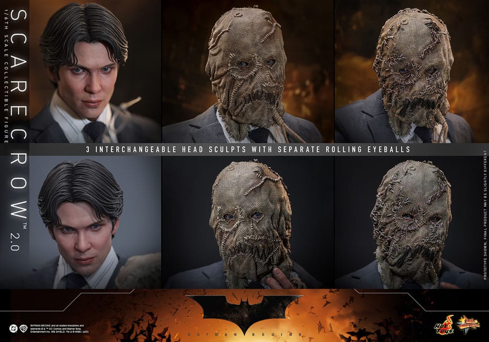 Batman Begins Movie Masterpiece Action Figure 1/6 Scarecrow 2.0 30 cm