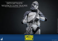 Star Wars - The Clone Wars Action Figure 1/6 - 104th Battalion Wolfpack Clone Trooper