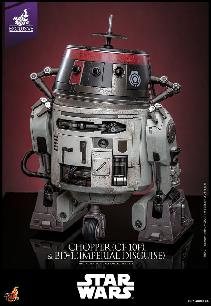 Star Wars Action Figure Set 1/6 Chopper (C1-10P&trade;) & BD-1&trade; (Imperial Disguise) 18 cm & 8 cm
