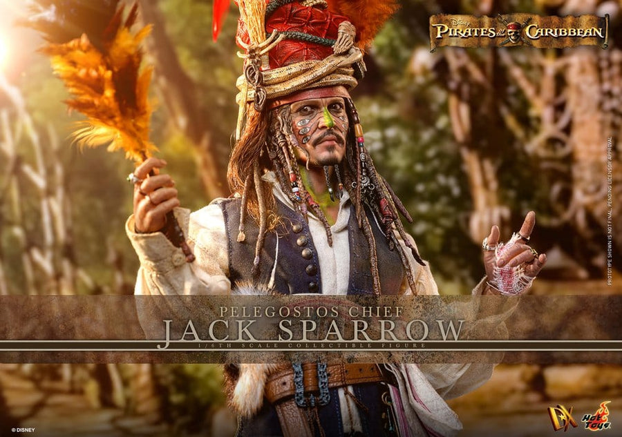 Pirates of the Caribbean: Dead Man's Chest Action DX Figure 1/6 Pelegostos Chief Jack Sparrow 30 cm
