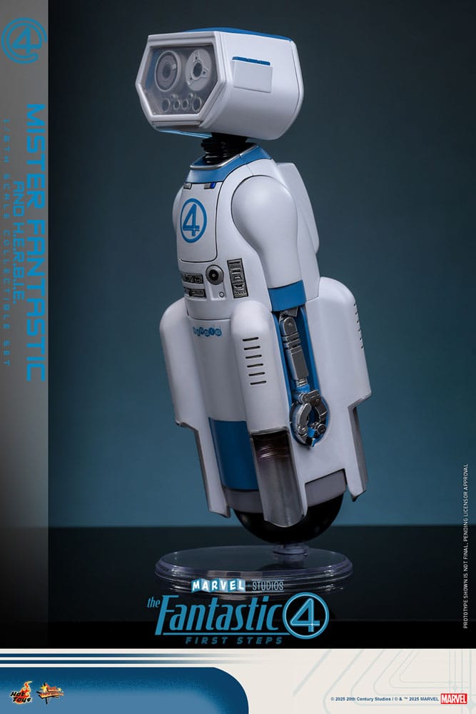The Fantastic Four: First Steps Movie Masterpiece Action Figure 2-Pack 1/6 Mister Fantastic & H.E.R.B.I.E. 30 cm