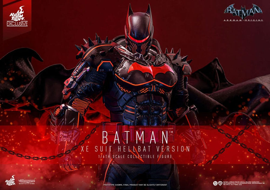 Batman Arkham Origins Videogame Masterpiece Action Figure 1/6 XE Suit Hellbat Version Hot Toys Exclusive 33 cm