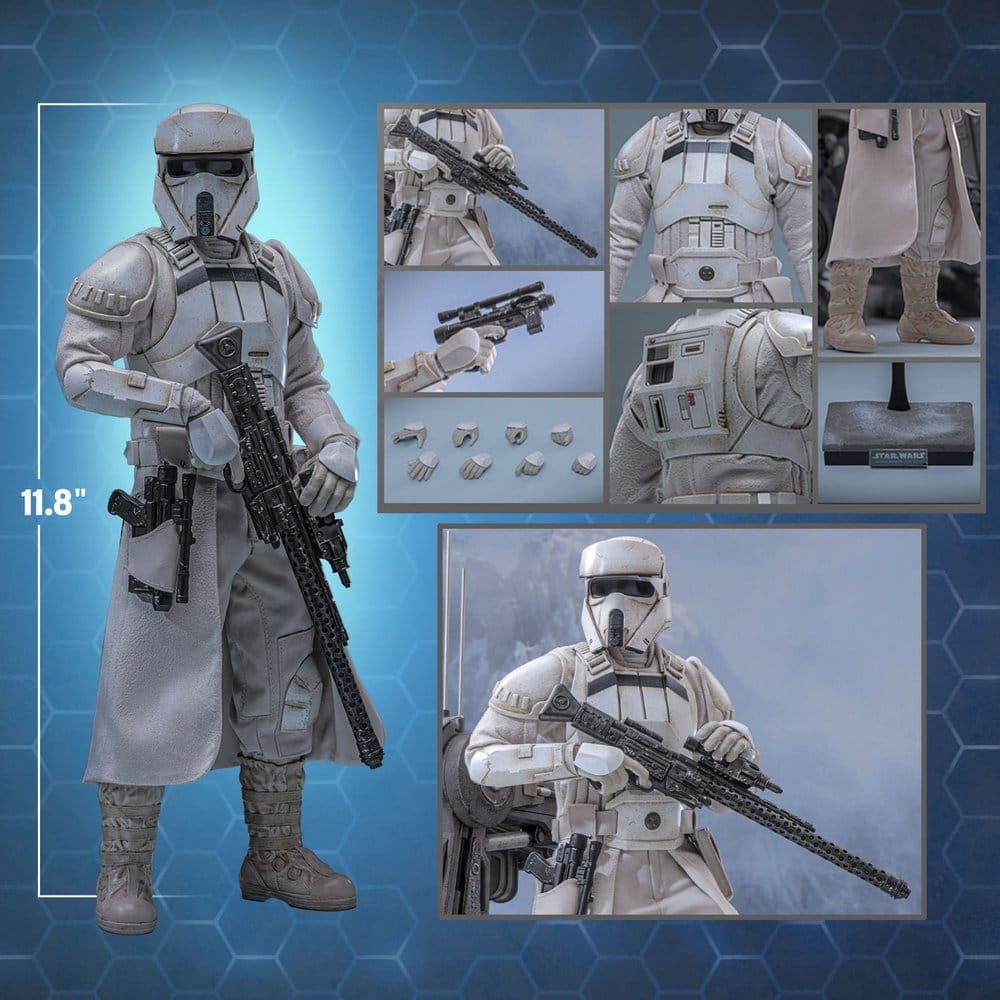 Star Wars: The Mandalorian & Grogu Movie Masterpiece Action Figure 1/6 Imperial Remnant AT-RT Driver 30 cm