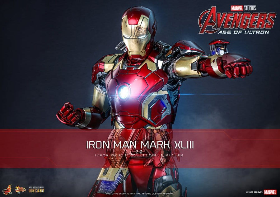 Avengers: Age of Ultron Movie Masterpiece Diecast Action Figure 1/6 Iron Man Mark XLIII (2.0) 32 cm