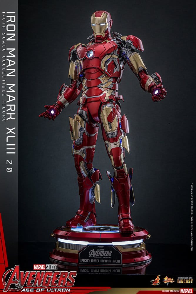 Avengers: Age of Ultron Movie Masterpiece Diecast Action Figure 1/6 Iron Man Mark XLIII (2.0) 32 cm