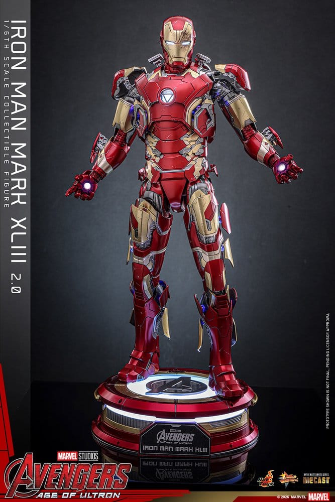 Avengers: Age of Ultron Movie Masterpiece Diecast Action Figure 1/6 Iron Man Mark XLIII (2.0) 32 cm
