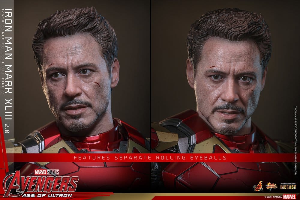 Avengers: Age of Ultron Movie Masterpiece Diecast Action Figure 1/6 Iron Man Mark XLIII (2.0) 32 cm