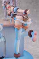 Original Character Statue 1/6 Blue Panda Coffee by Henriita 19 cm