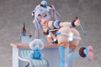 Original Character Statue 1/6 Blue Panda Coffee by Henriita 19 cm