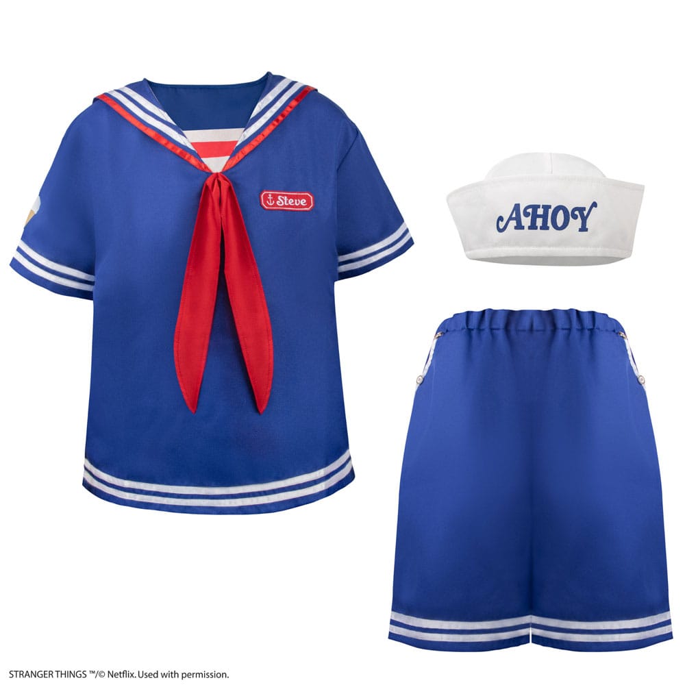 Stranger Things: Scoops Ahoy Steve Costume Size S/M