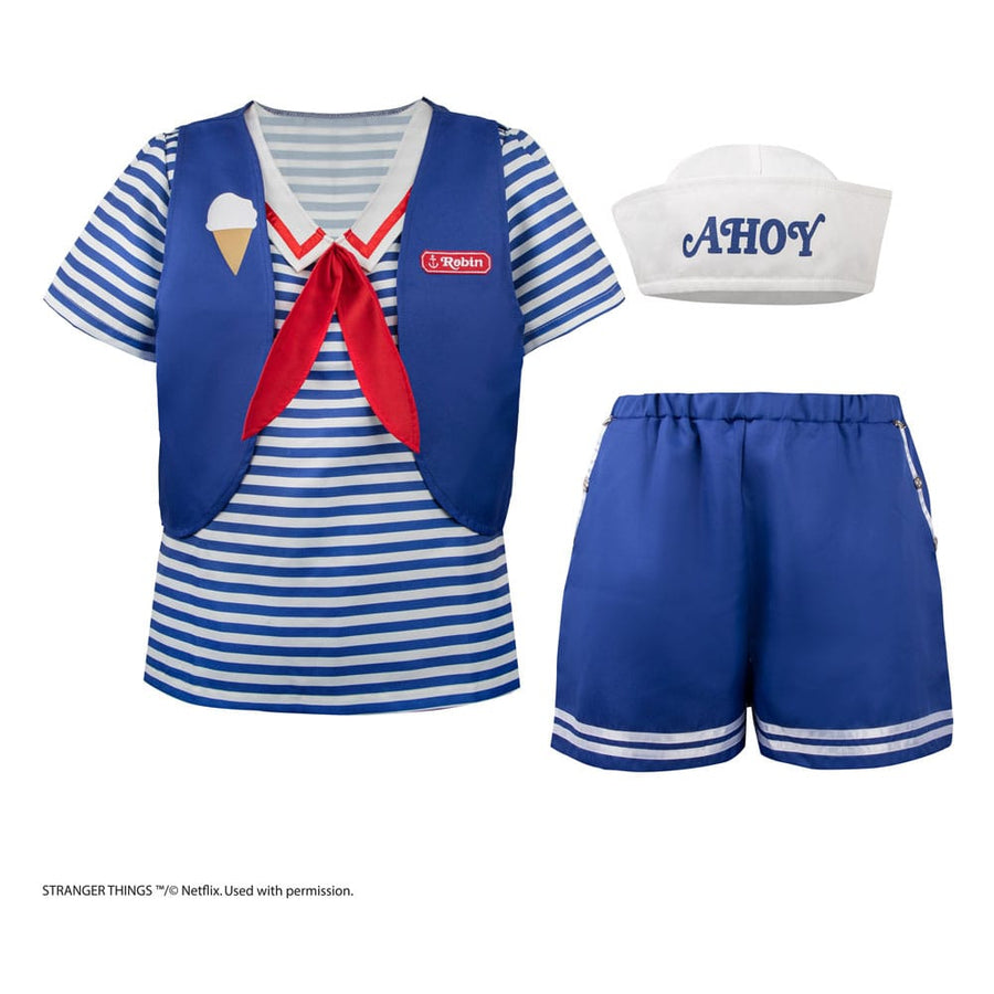 Stranger Things: Scoops Ahoy Robin Costume Size S/M