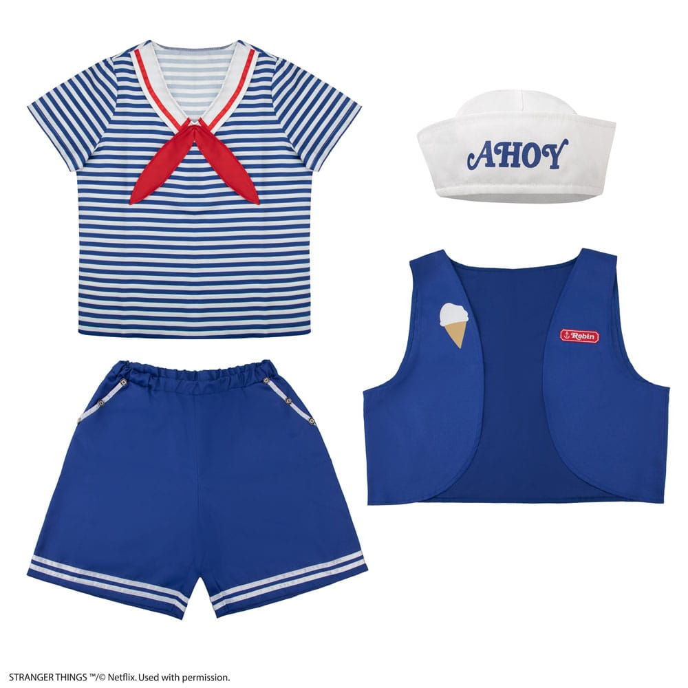 Stranger Things: Scoops Ahoy Robin Costume Size M/L