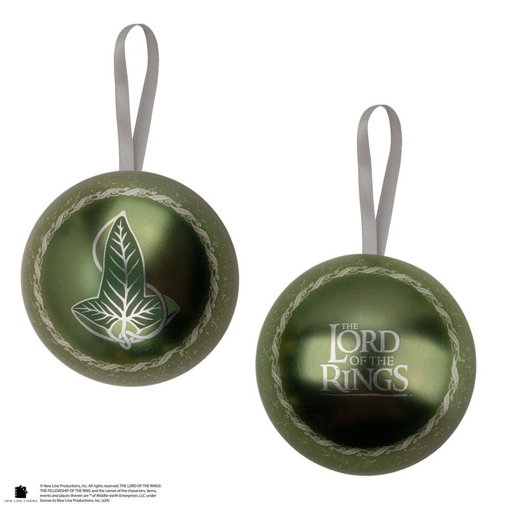 Lord of the Rings tree ornment with Brooch Lorien Leaf
