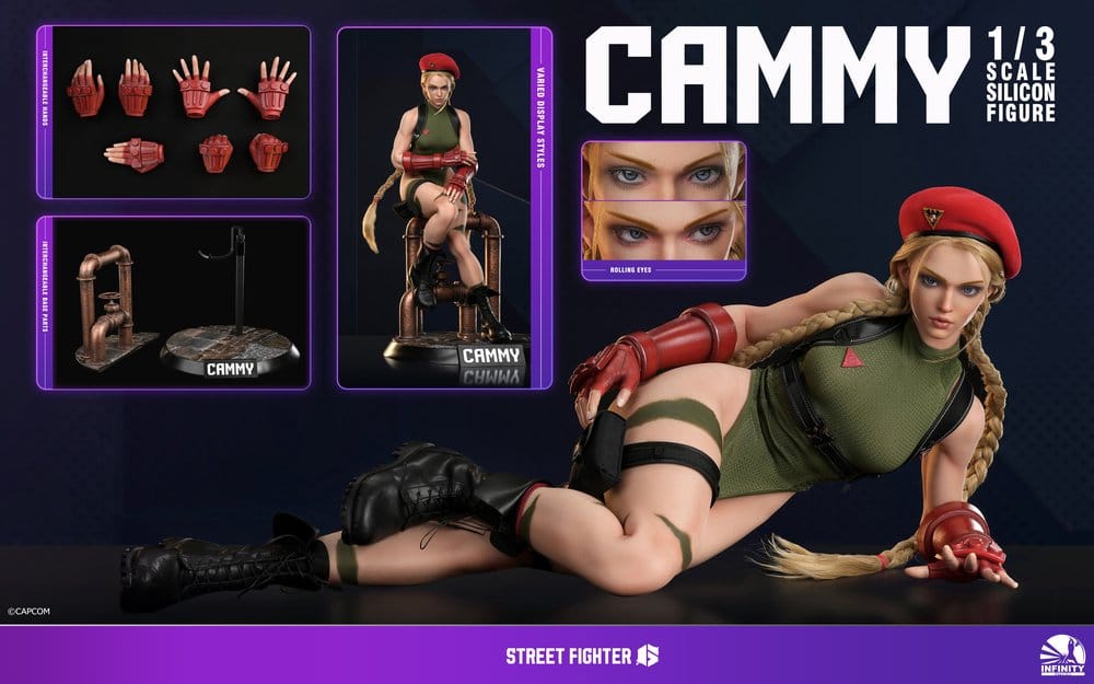 Street Fighter 6 Silicone Action Figure 1/3 Cammy 65 cm