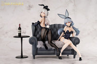 Original Character SSR PVC Statuen 1/7 Yi Ren Guan - House of Unhumans Jin Hua: Bunny Ver. + Qiao Er Combinatorial 23 cm