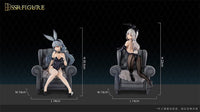 Original Character SSR PVC Statuen 1/7 Yi Ren Guan - House of Unhumans Jin Hua: Bunny Ver. + Qiao Er Combinatorial 23 cm