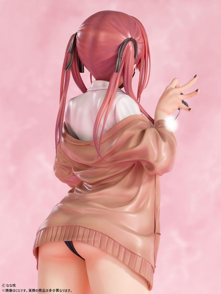Original Character Statue 1/5 Red-Haired Gyaru-Chan Mask Ver.  Illustration by Nanamakura 29 cm