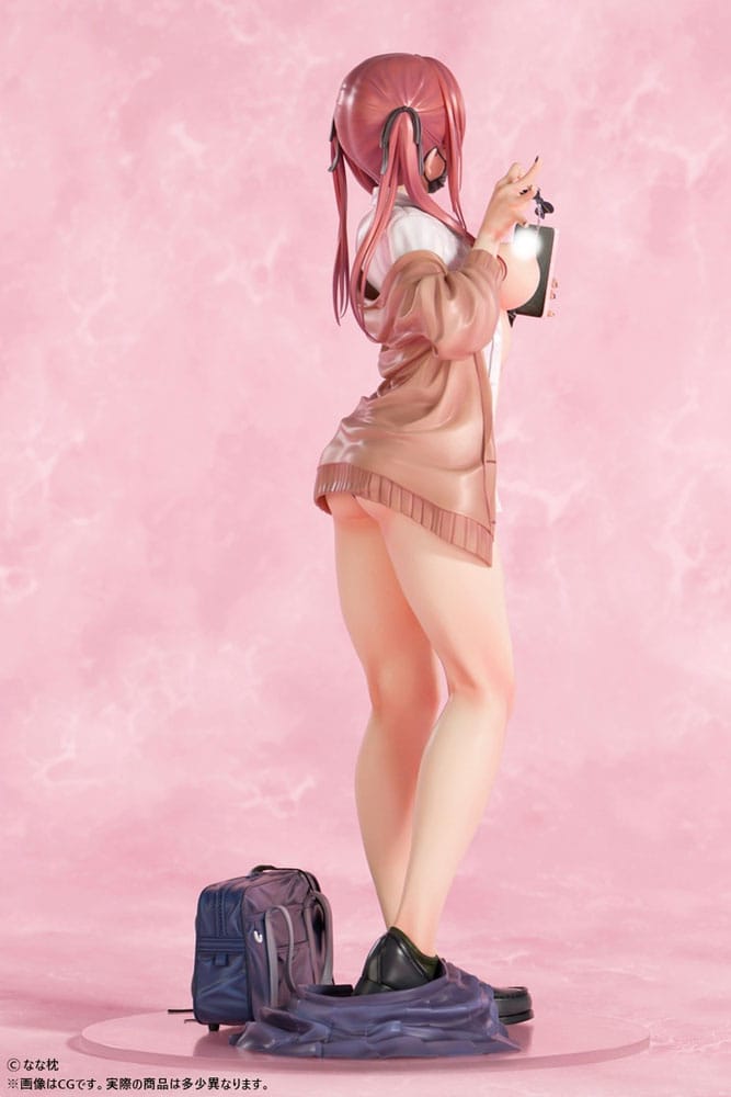 Original Character Statue 1/5 Red-Haired Gyaru-Chan Mask Ver.  Illustration by Nanamakura 29 cm