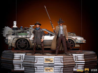 Back to the Future III Art Scale Statues 1/10 Full Set Deluxe 57 cm