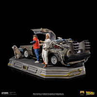 Back to the Future Art Scale Statue 1/10 DeLorean Full Set 23 cm