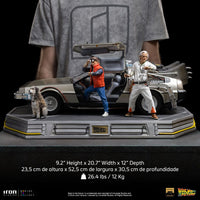 Back to the Future Art Scale Statue 1/10 DeLorean Full Set 23 cm