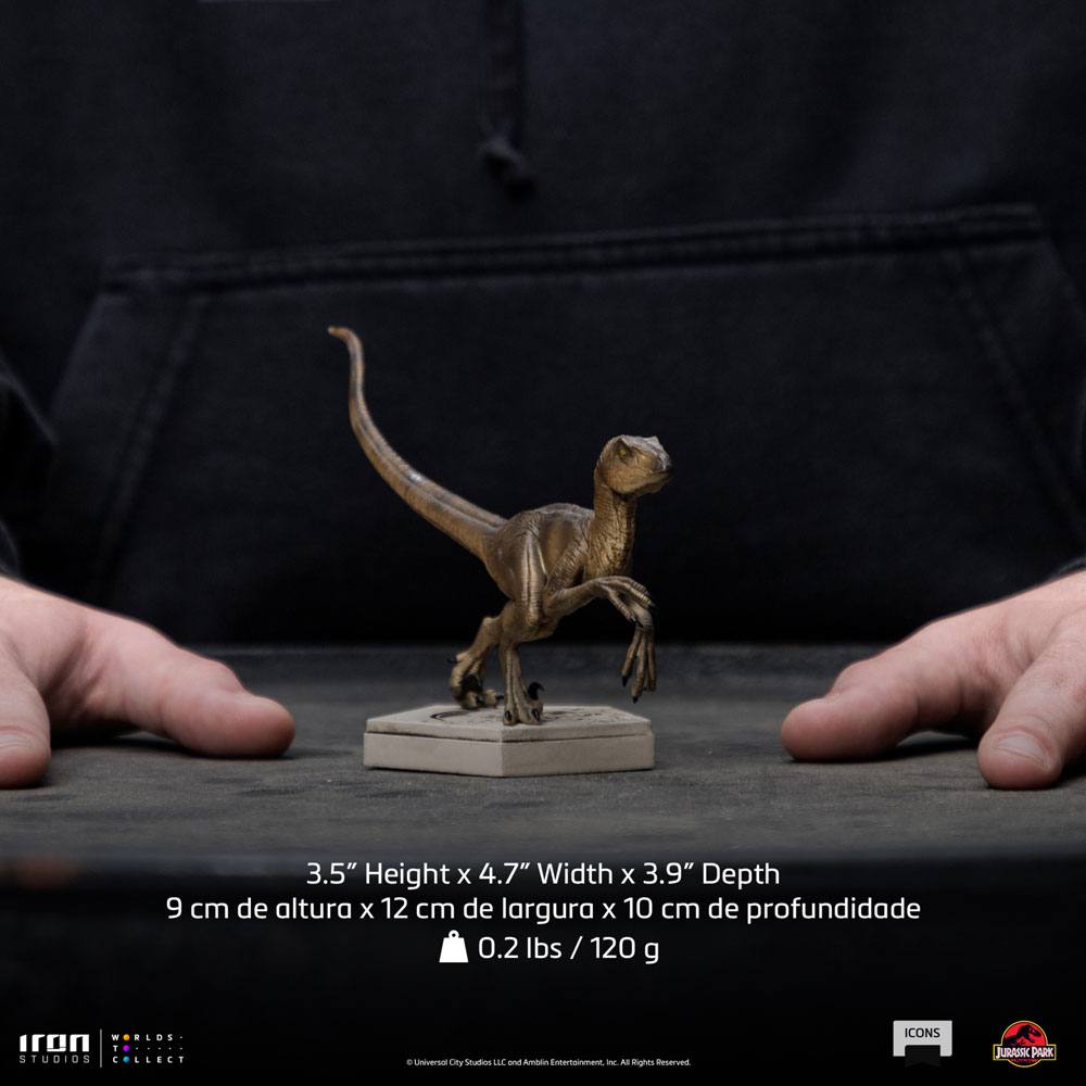 Jurassic World Icons Statue Velociraptor B 9 cm