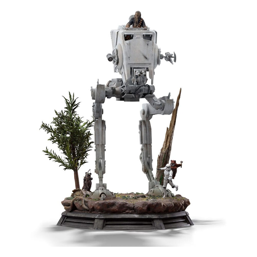 Star Wars - Demi Art Scale Statue 1/20 - AT-ST and Chewbacca