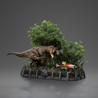 Jurassic Park - Demi Art Scale Statue 1/20 - T-Rex Chase 30 cm