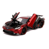 Spider-Man Diecast Model 1/24 2017 Ford GT Miles Morales