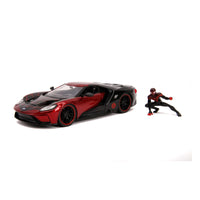 Spider-Man Diecast Model 1/24 2017 Ford GT Miles Morales